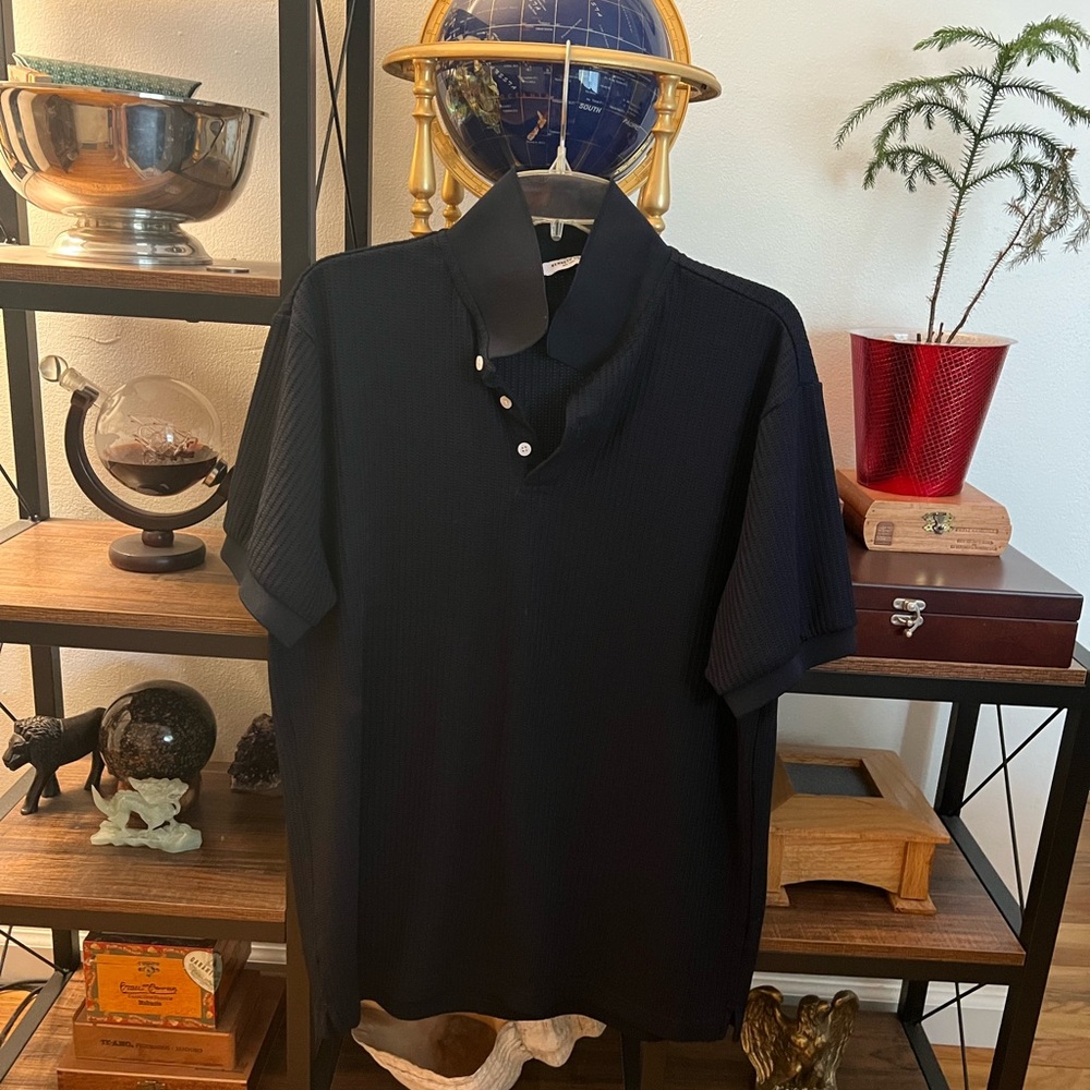 Kenneth Cole Midnight Blue Polo Shirt